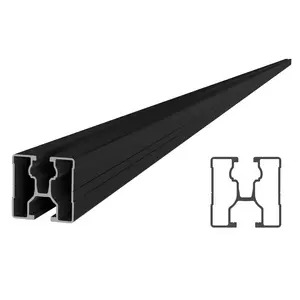 SL-Rack RAIL 40 - 4750 mm schwarz eloxiert Tragschiene