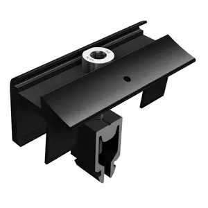 SL-Rack Endklemme ohne Erdung schwarz eloxiert für 28-45 mm Rahmen