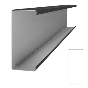 SL-Rack RAIL 40 Abdeckung - 300 mm schwarz, RAIL Schienenabdeckungen aus beschichtetem Aluminium