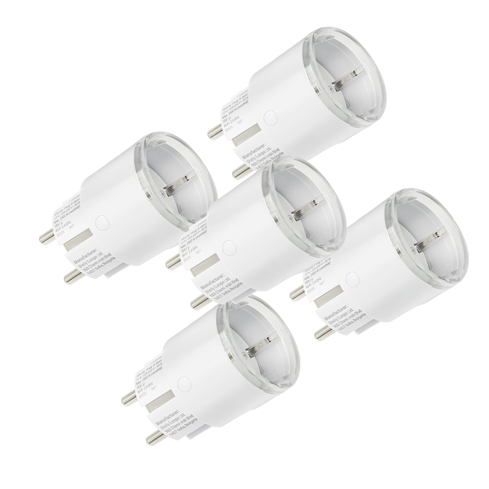 Shelly Plug S MTR Gen3 White 5-pack