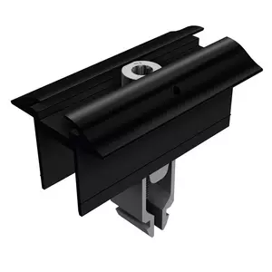 SL-Rack Mittelklemme ohne Erdung schwarz eloxiert für 28-45 mm Rahmen