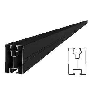 SL-Rack RAIL 60 - 4750 mm sw eloxiert Tragschienen für PV-Module