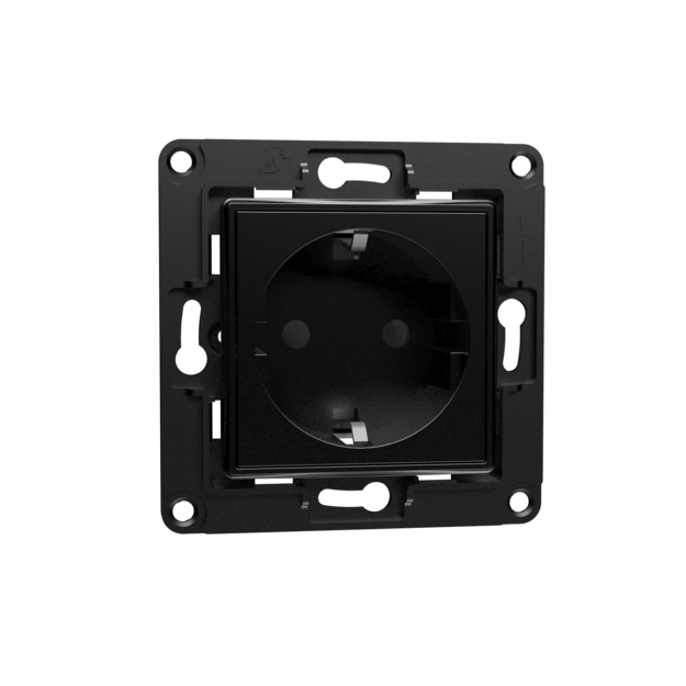 Shelly Wall Socket EU Schwarz