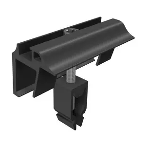SL-Rack Endklemme Vario schwarz eloxiert Endklemme